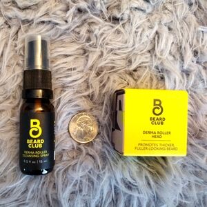 The Beard Club Derma Roller Replacement Head Cleansing Spray new